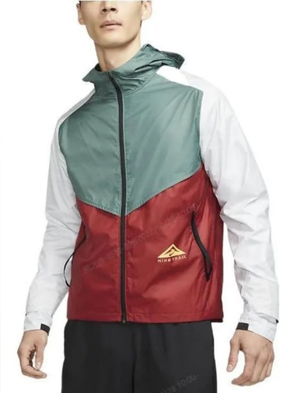 Nike Windrunner Mens Trail Running Jacket Dark Cayenne/Pure Platinum Size Medium